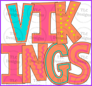 Vikings Full Color Transfers