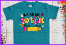 Load image into Gallery viewer, Watch Out Bright Colors- 2Nd Grade Full Color Transfers
