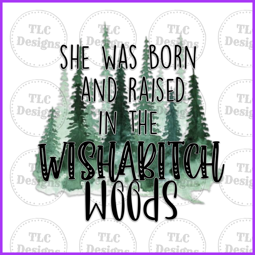 Wishab*Tch Woods Full Color Transfers