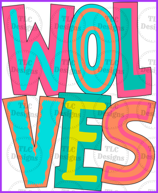 Wolves Full Color Transfers