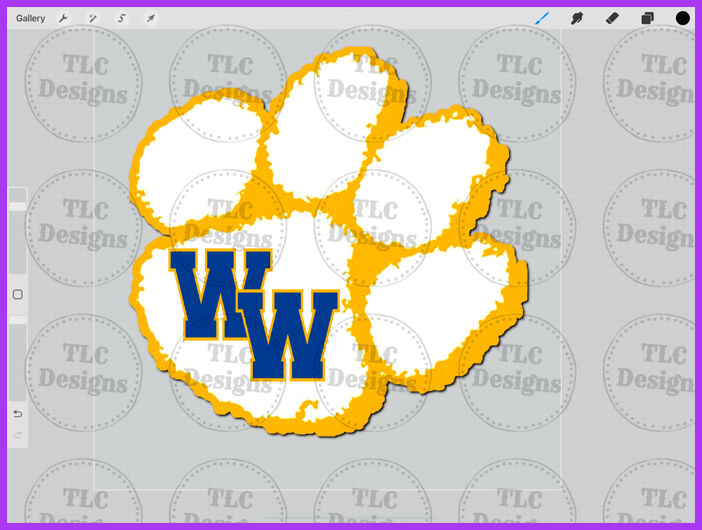 Ww Paw Full Color Transfers